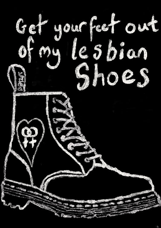 Black lesbian shoes totebag