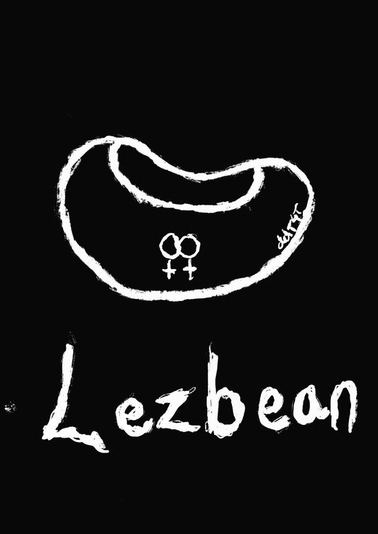 Lezbean totebag (black)